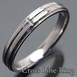 ◆送料無料◆Cross Men's Ring クロスラインのオシャレなデザインの指輪に仕上げました。 指輪の内側の空洞になっていない指なじみのよい高級な仕上がりです。 記念日や大切な人への贈
