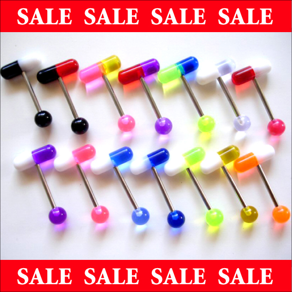 【価格】1個の価格です。 【素材】サージカルステンレス製(医療用)＋UVアクリル 【個数】1個 【カラー】14カラーからお選びください 【サイズ】14GA(1.6mm) シャフト長さ選択可能 【仕様】